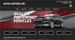 Desktop Screenshot of mcvaymotors.com